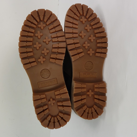 NEW TIMBERLAND A27FC LOGO EMBROIDERED NUBUCK LEATHER WOOL ANKLE BOOTS WOMEN'S 7 - Picture 8 of 11